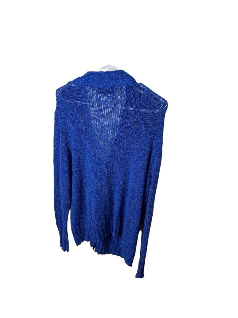 Love & Legend blue knit textured buttoned cardigan size 2X - Picture 2 of 6